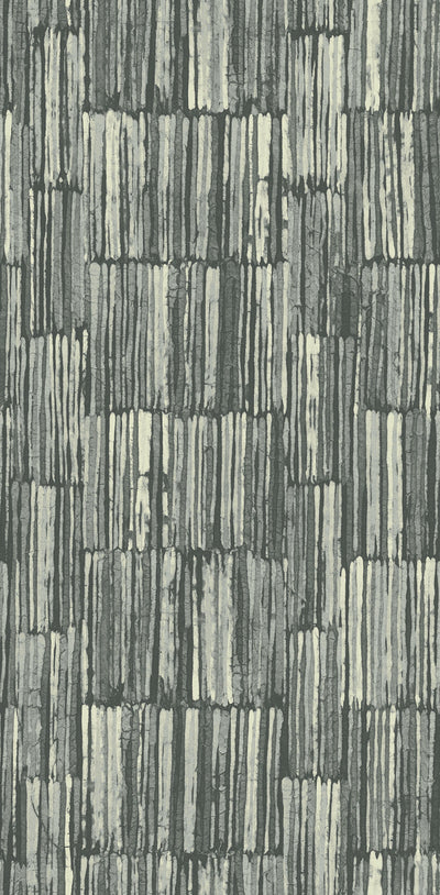 product image of sample blocked texture wallpaper in charcoal from the nouveau collection by wallquest 1 56