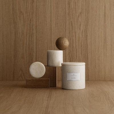 product image for FRABLE Scented Candle with Marble Container in Mora  25