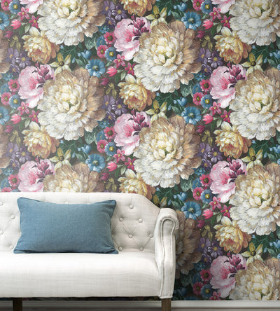 product image for Blooming Floral Peel-and-Stick Wallpaper in Multi by NextWall 54