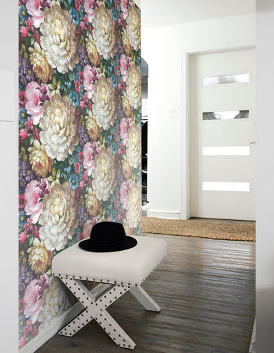 product image for Blooming Floral Peel-and-Stick Wallpaper in Multi by NextWall 27