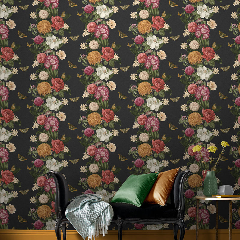 media image for Bloomsbury Wallpaper in Noir from the Exclusives Collection by Graham & Brown 210