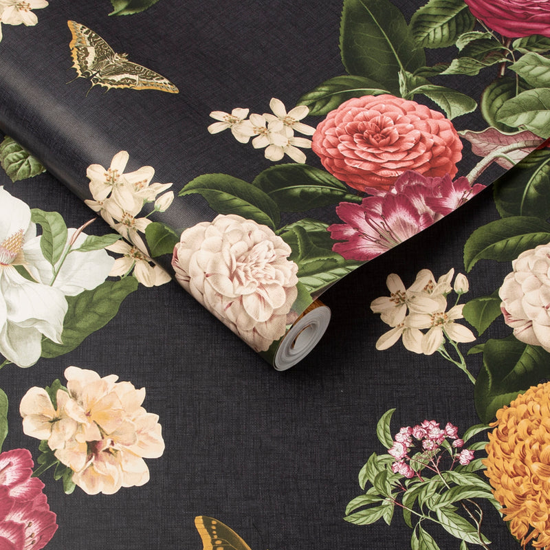 media image for Bloomsbury Wallpaper in Noir from the Exclusives Collection by Graham & Brown 275