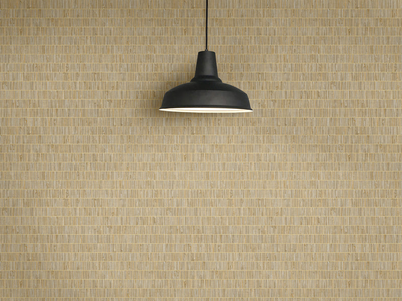 media image for Blue Grass Band Grasscloth Wallpaper in Ginseng from the More Textures Collection by Seabrook Wallcoverings 235