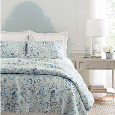 product image for ines linen blue sham by annie selke pc1517 she 3 56