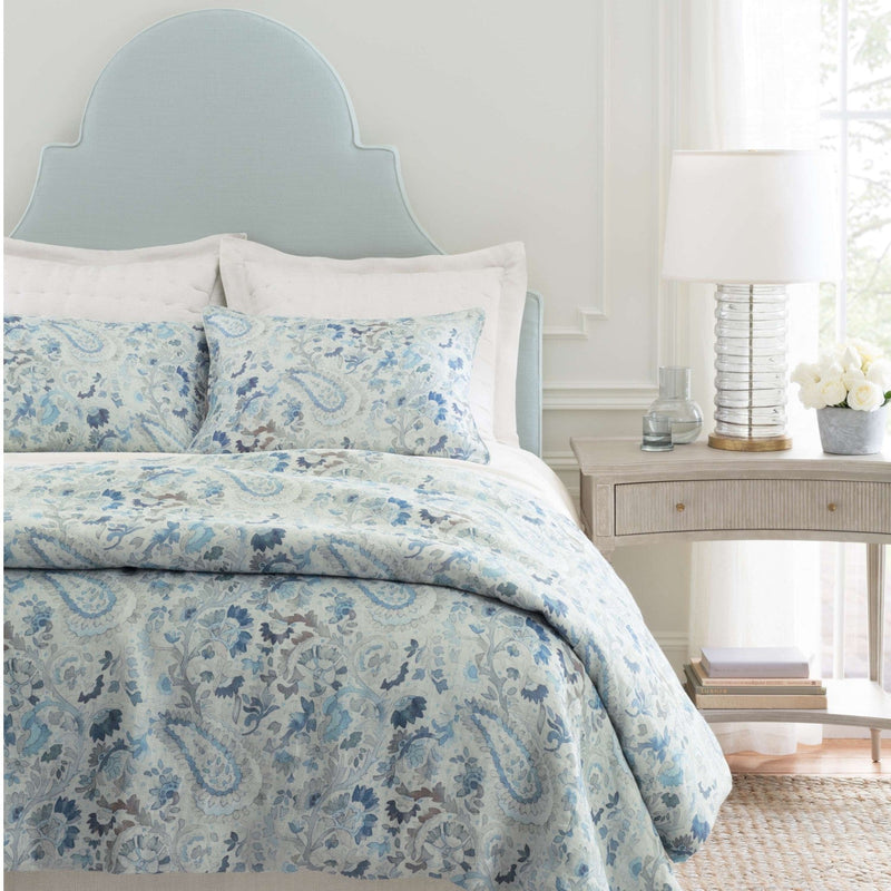 media image for ines linen blue sham by annie selke pc1517 she 3 221
