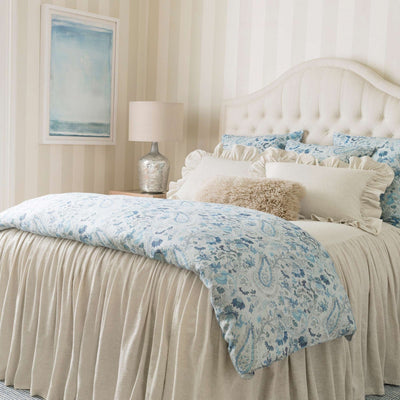 product image for ines linen blue sham by annie selke pc1517 she 4 56