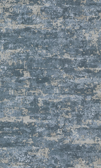 product image for Concrete Scratched Wallpaper in Blue Metallic by Walls Republic 61