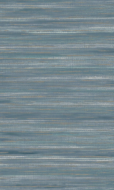 product image of sample navy plain grasslike textured metallic wallpaper by walls republic 1 594