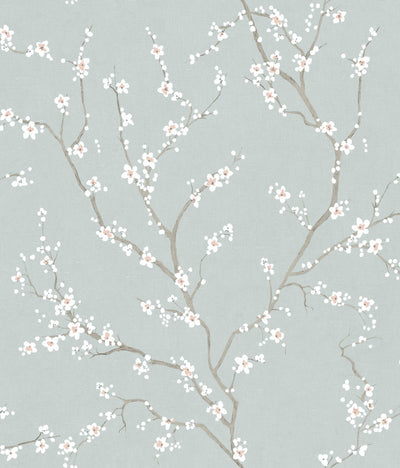 product image for Blue Cherry Blossom Peel & Stick Wallpaper by RoomMates for York Wallcoverings 17