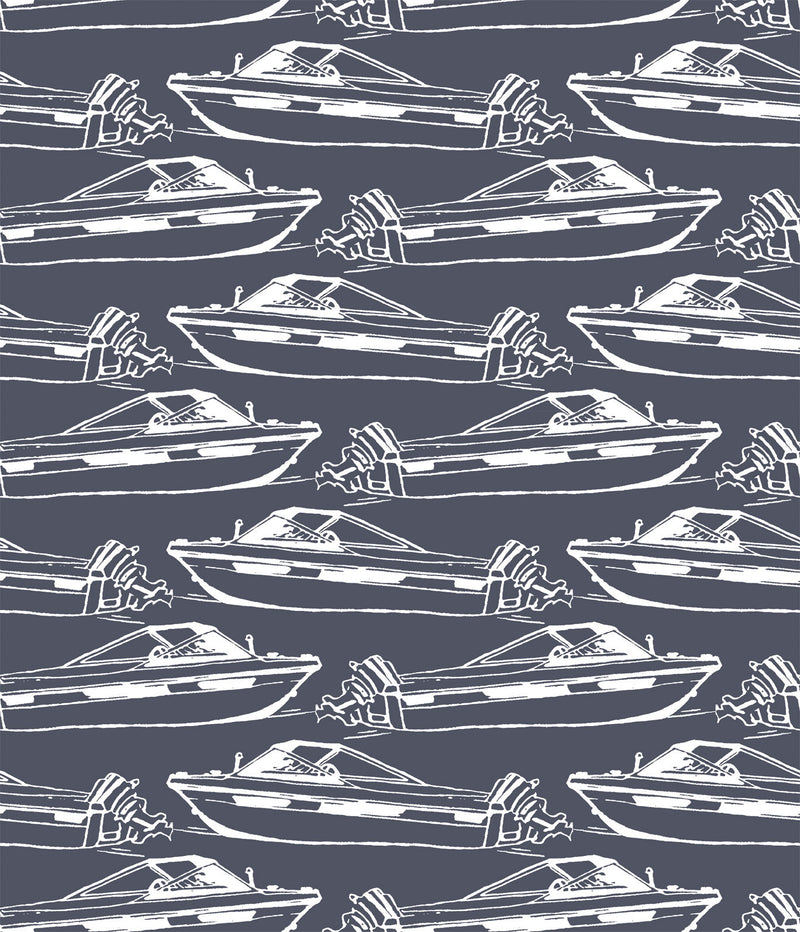 media image for Boating Wallpaper in Pebble design by Aimee Wilder 224