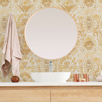 product image for Bohemia Saffron Sun Peel-and-Stick Wallpaper by Tempaper 25