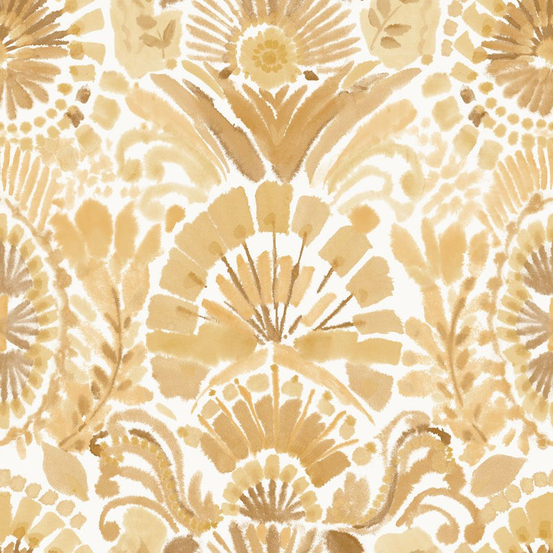 media image for sample bohemia saffron sun peel and stick wallpaper by tempaper 1 245