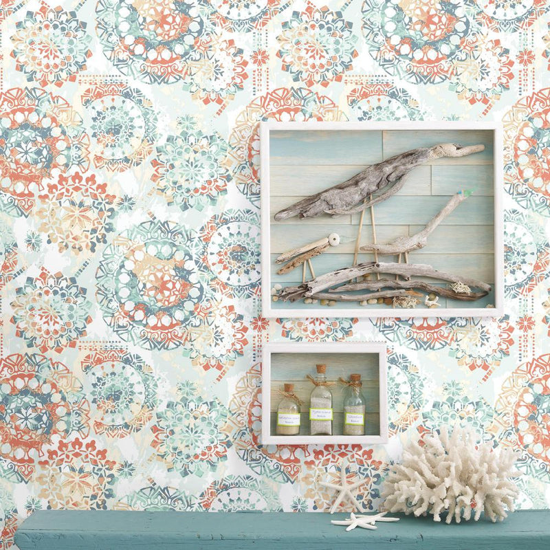 media image for Bohemian Peel & Stick Wallpaper by RoomMates for York Wallcoverings 24