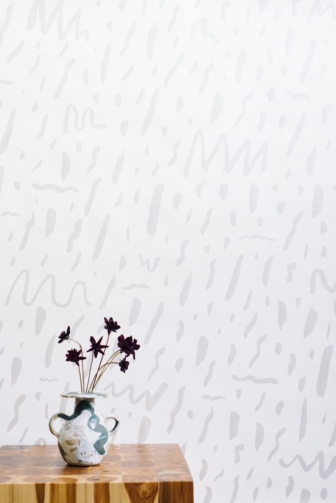 media image for Bomba Wallpaper in Diamonds and Pearls on Cream design by Thatcher Studio 277