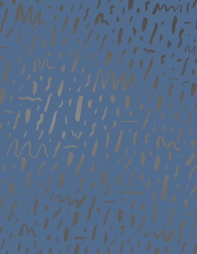 product image of sample bomba wallpaper in gunmetal on navy design by juju 1 544