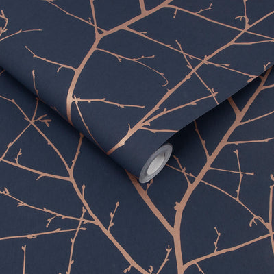 product image for Boreas Wallpaper in Midnight from the Exclusives Collection by Graham & Brown 82