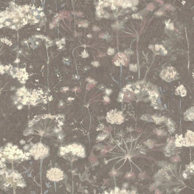 media image for Botanical Fantasy Wallpaper in Dark Grey from the Botanical Dreams Collection by Candice Olson for York Wallcoverings 220