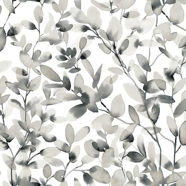 media image for sample botany vines peel stick wallpaper in grey by york wallcoverings 1 233