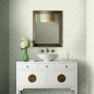 product image for Boxwood Garden Wallpaper in Beige from the Grandmillennial Collection by York Wallcoverings 64