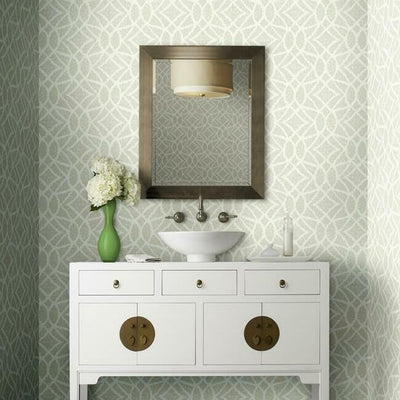 product image for Boxwood Garden Wallpaper in Beige from the Grandmillennial Collection by York Wallcoverings 30