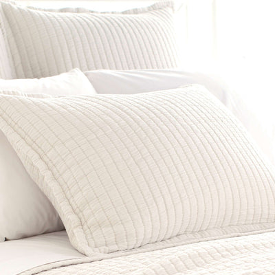 product image for boyfriend ivory matelasse sham by annie selke m21ise 1 93