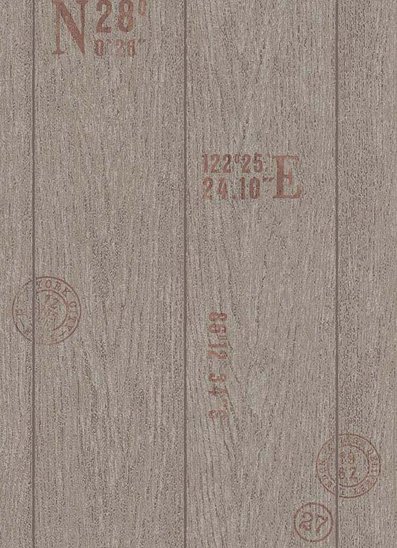media image for Brenden Faux Wood Wallpaper in Brown design by BD Wall 231