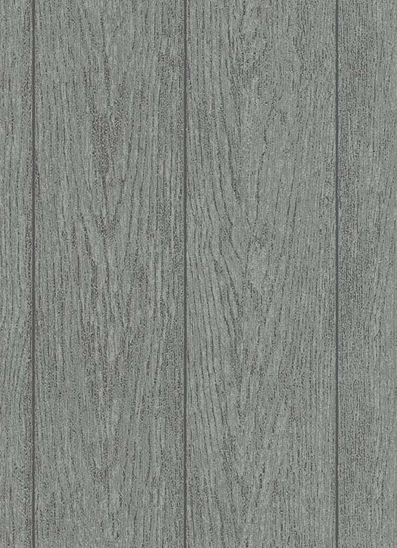 media image for sample brennan faux wood wallpaper in grey and black design by bd wall 1 219