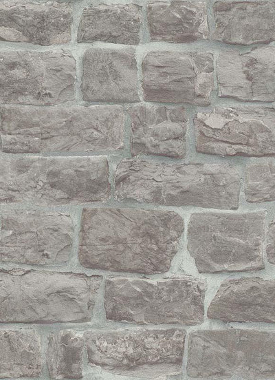 product image of sample briana faux brick wallpaper in grey design by bd wall 1 560
