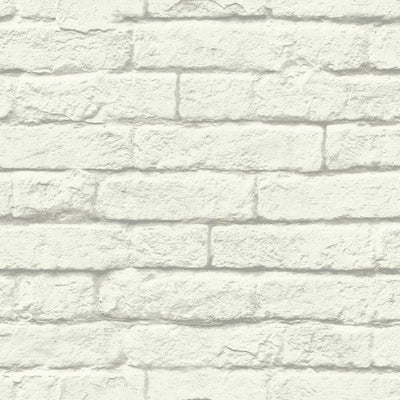product image of Brick-And-Mortar Wallpaper in Soft Grey from the Magnolia Home Collection by Joanna Gaines for York Wallcoverings 551