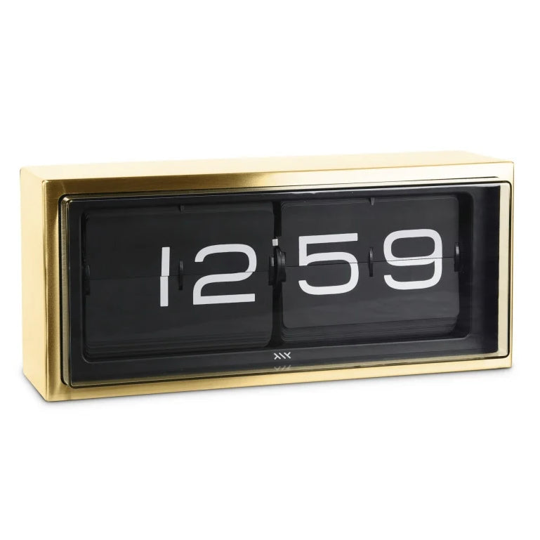 media image for brick wall desk clock in various colors design by leff amsterdam 12 283