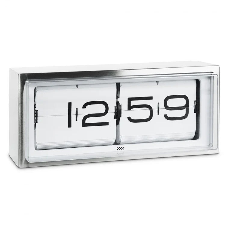 media image for brick wall desk clock in various colors design by leff amsterdam 10 254