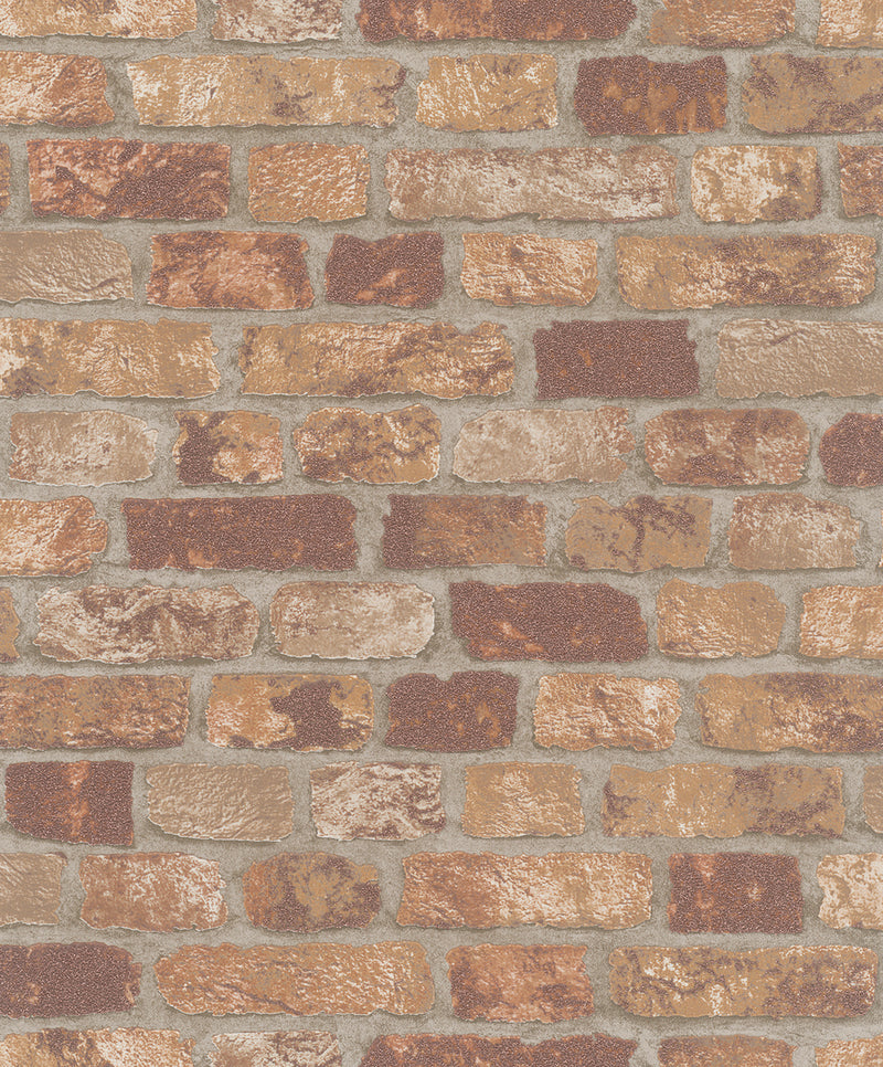 media image for Brick Wall Granulate 58409 Wallpaper by BD Wall 268