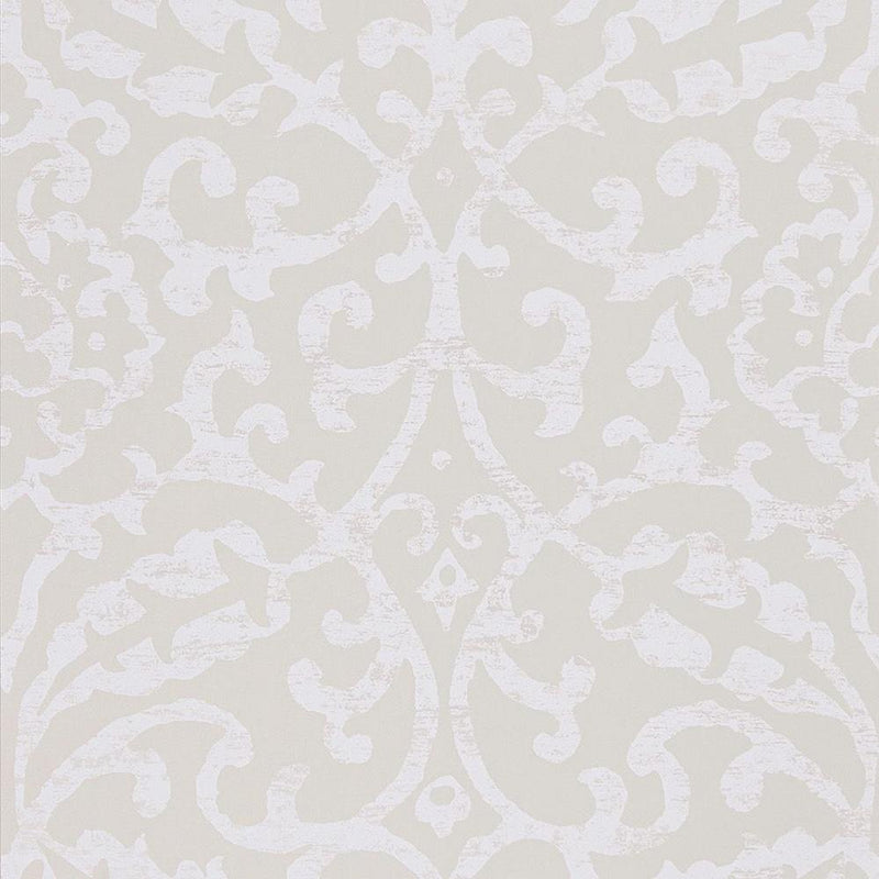 media image for Brideshead Damask Wallpaper in Ivory from the Ashdown Collection by Nina Campbell for Osborne & Little 25