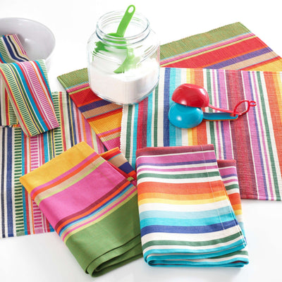 product image for bright stripe napkin by annie selke fr504 np4 2 80