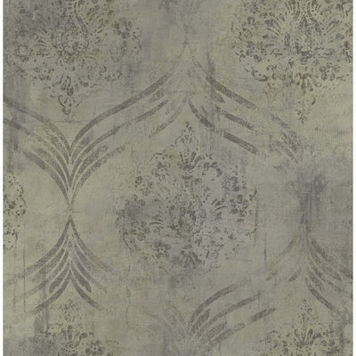 product image of Brilliant Ogee Wallpaper in Grey and Neutrals by Seabrook Wallcoverings 520