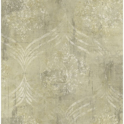 product image of sample brilliant ogee wallpaper in pale gold by seabrook wallcoverings 1 59