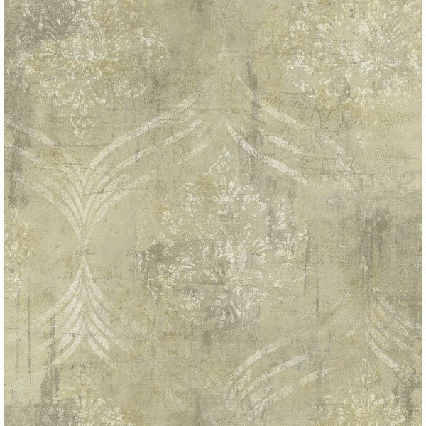 media image for sample brilliant ogee wallpaper in pale gold by seabrook wallcoverings 1 224
