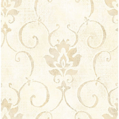product image of Brilliant Wallpaper in Ivory and Pearlescent by Seabrook Wallcoverings 521