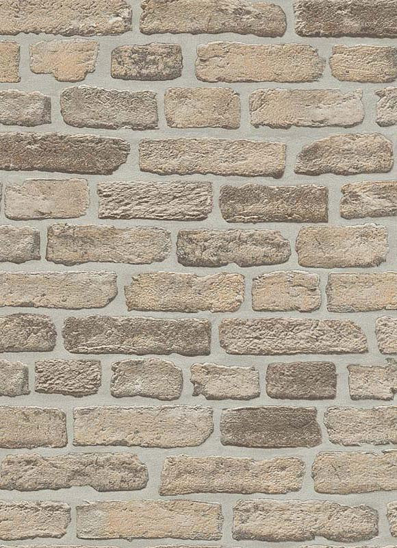 media image for sample brittany faux brick wallpaper in beige and brown design by bd wall 1 263