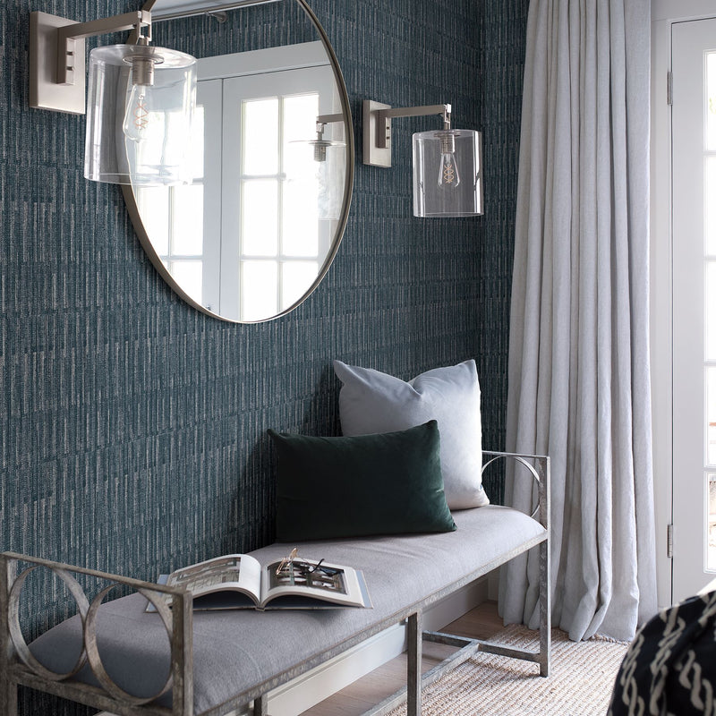 media image for Brixton Texture Wallpaper in Indigo from the Scott Living Collection by Brewster Home Fashions 250