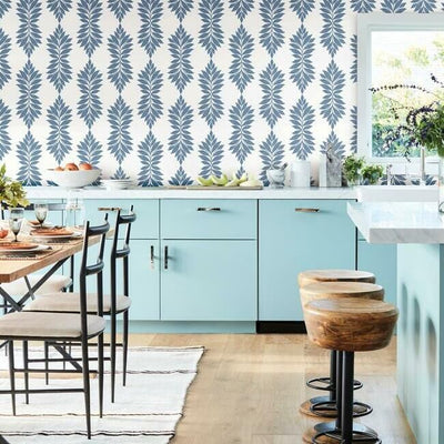 product image for Broadsands Botanica Wallpaper in Blue from the Water's Edge Collection by York Wallcoverings 63