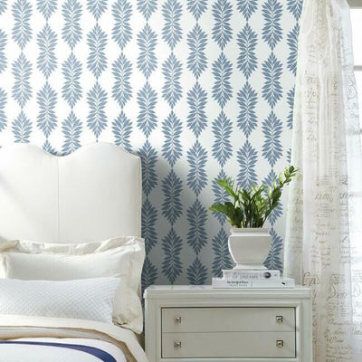 product image for Broadsands Botanica Wallpaper in Blue from the Water's Edge Collection by York Wallcoverings 25