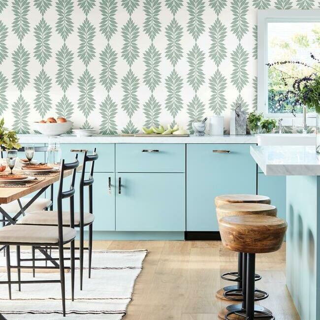 media image for Broadsands Botanica Wallpaper in Mint from the Water& 210
