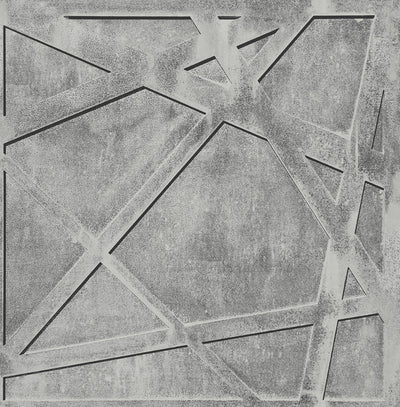 product image for Brunel Wallpaper in Silver, Gunmetal, and Cream from the Aerial Collection by Mayflower Wallpaper 81