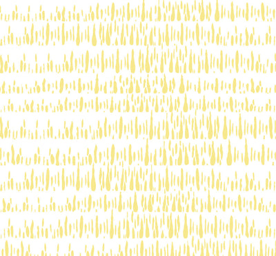 product image of Brush Marks Wallpaper in Buttercup and White from the Living With Art Collection by Seabrook Wallcoverings 525
