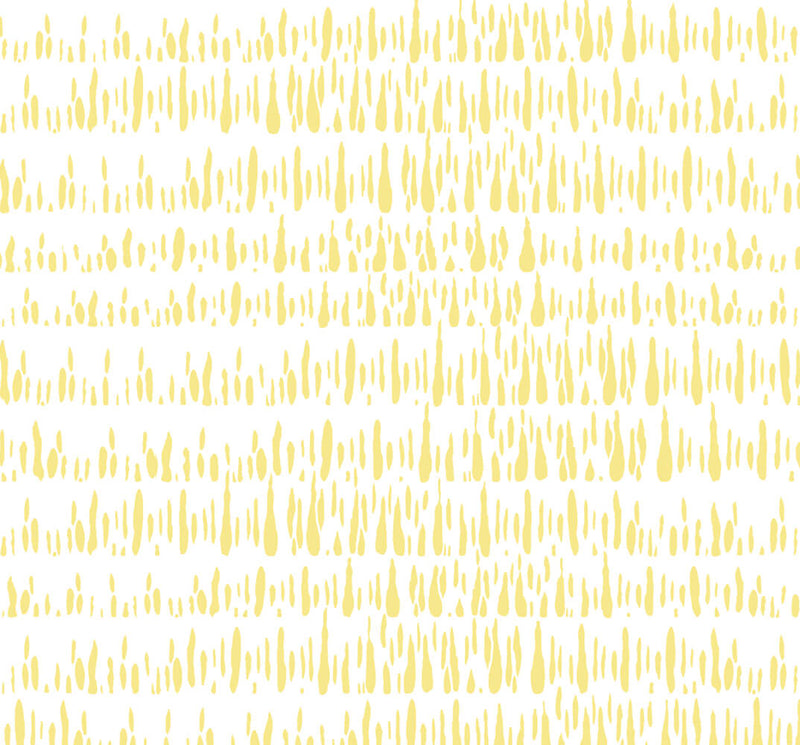 media image for sample brush marks wallpaper in buttercup and white from the living with art collection by seabrook wallcoverings 1 221