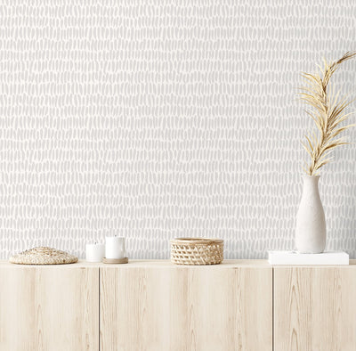 product image for Brushwork Wallpaper in Fog from the Simple Life Collection by Seabrook Wallcoverings 68