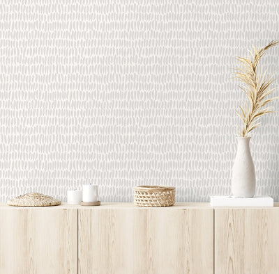 product image for Brushwork Wallpaper in Fog from the Simple Life Collection by Seabrook Wallcoverings 53