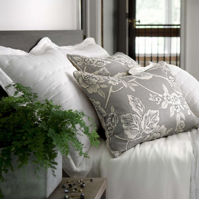 product image for brussels ivory quilted sham by annie selke q269se 4 24