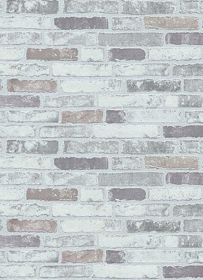product image for Bryce Faux Brick Wallpaper in Grey design by BD Wall 91